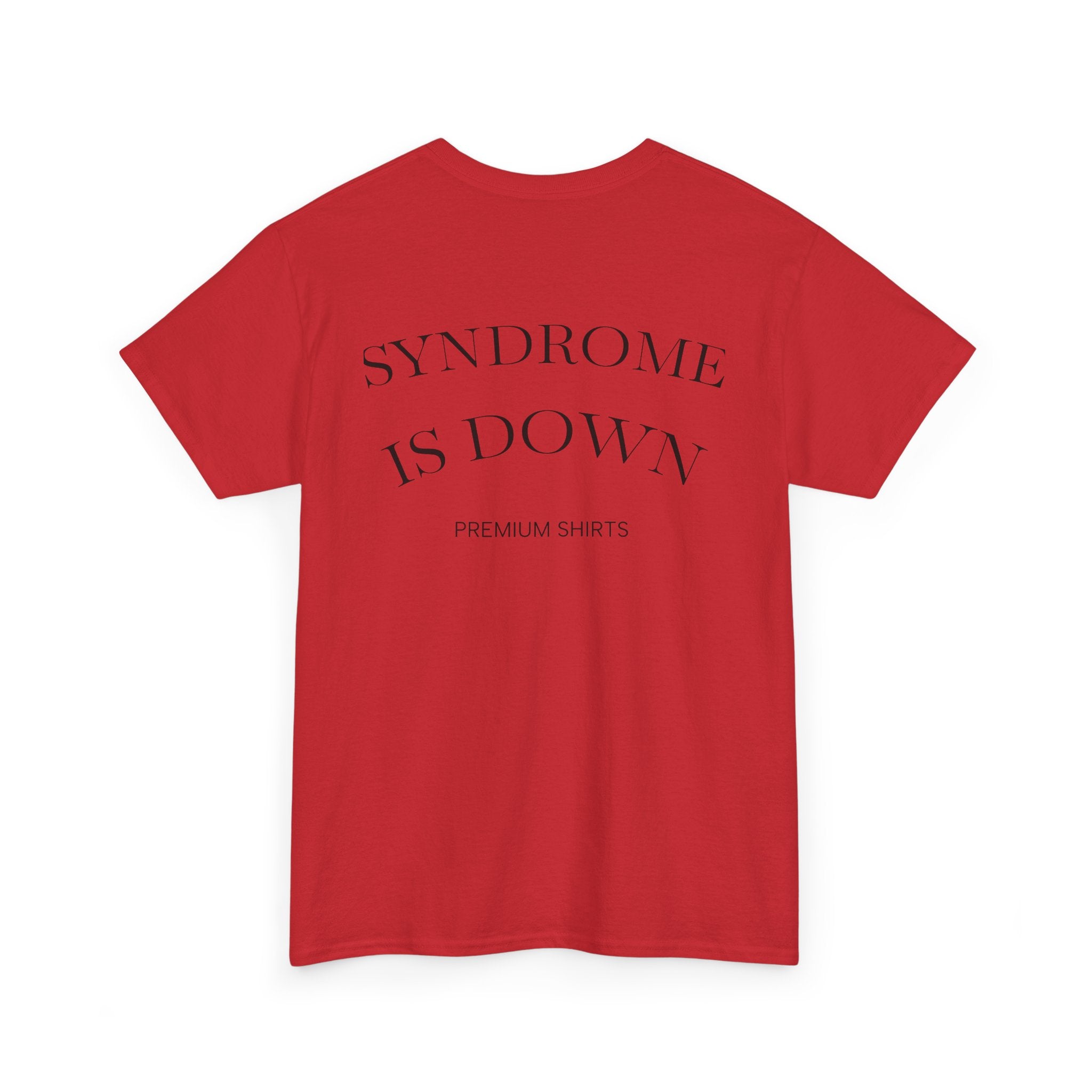 T-Shirt — “my style is up” Graphic Tee with Back “Syndrome is Down” Text