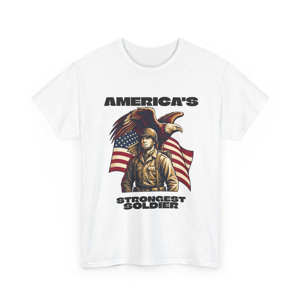 T-Shirt — "America's Strongest Soldier" Graphic Tee