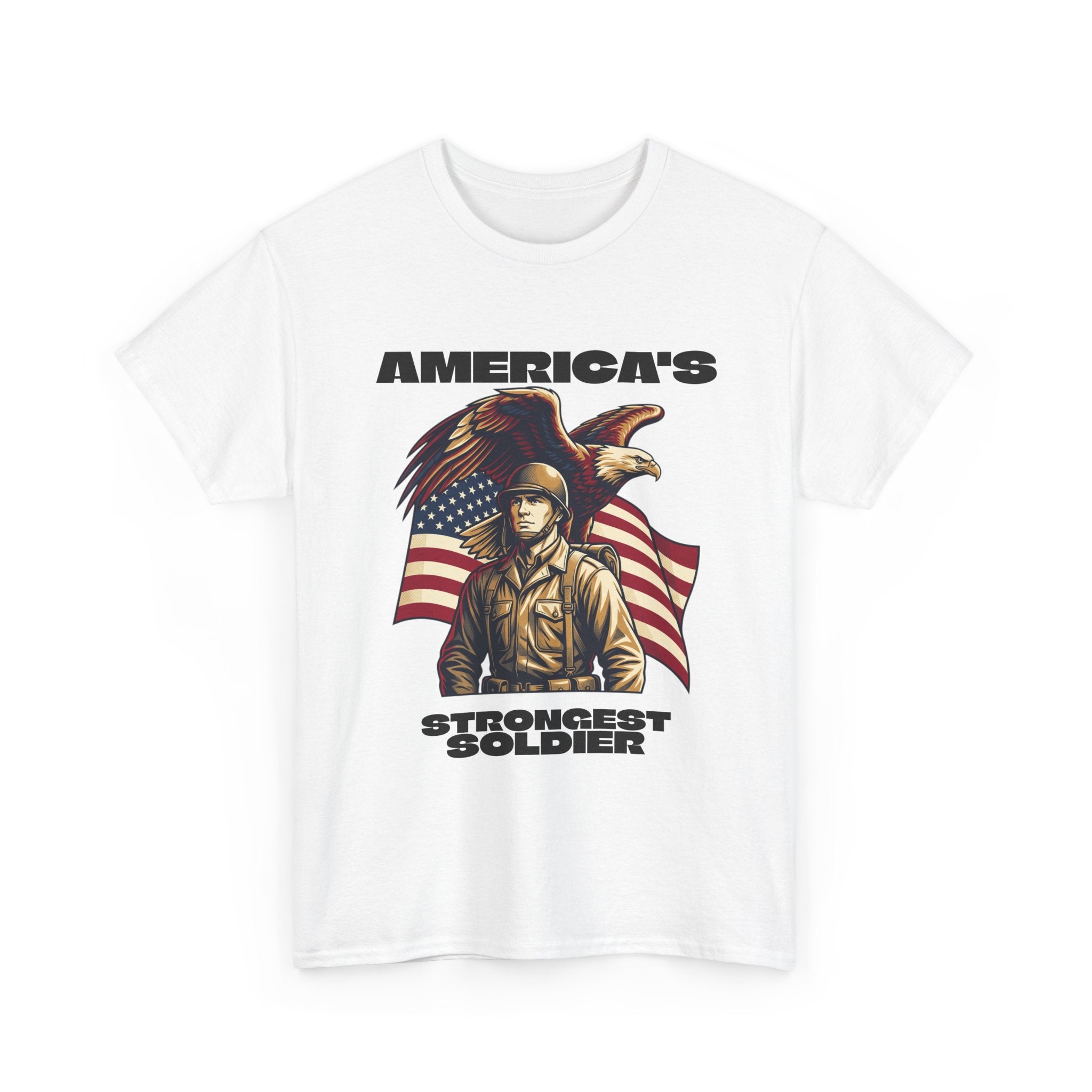 T-Shirt — "America's Strongest Soldier" Graphic Tee