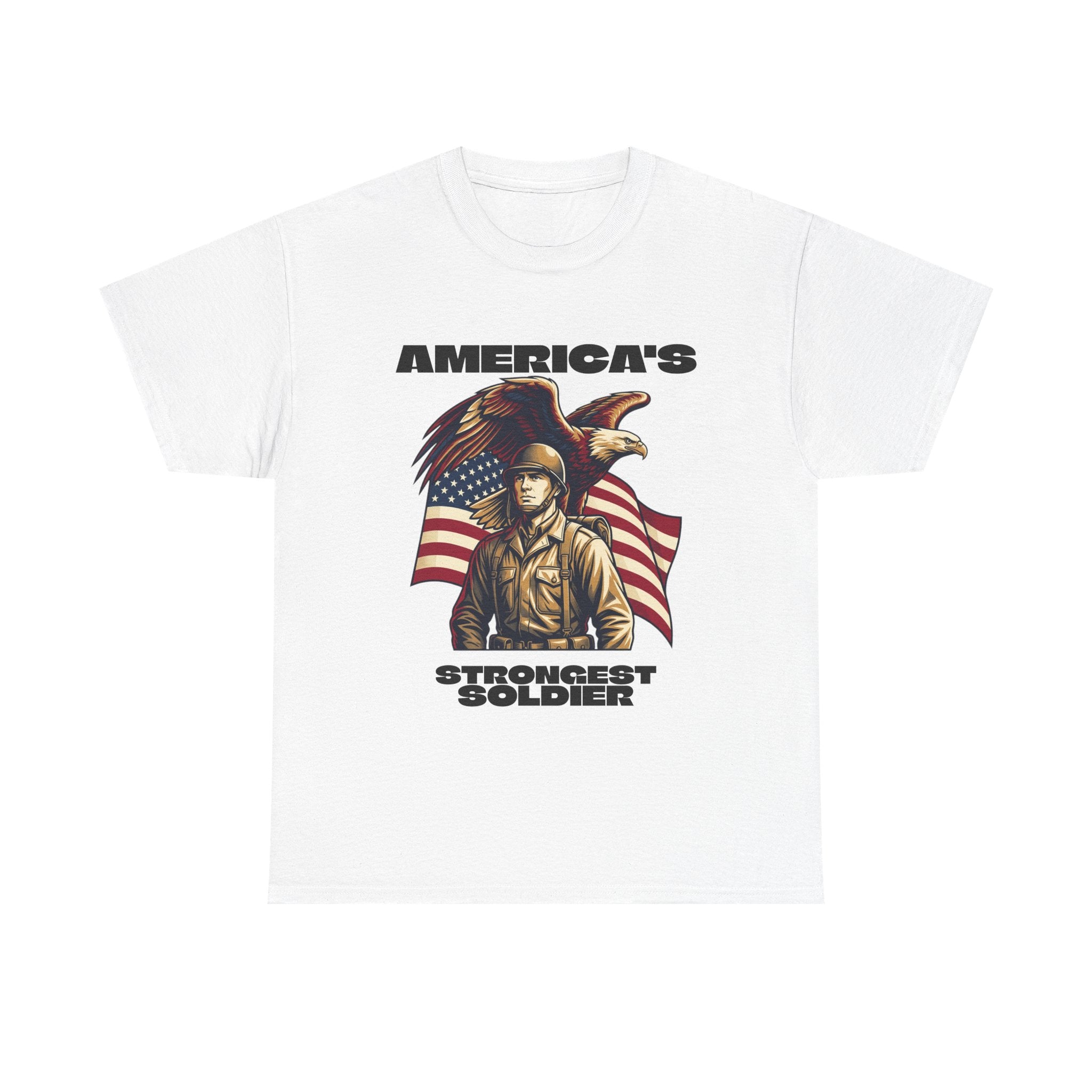 T-Shirt — "America's Strongest Soldier" Graphic Tee
